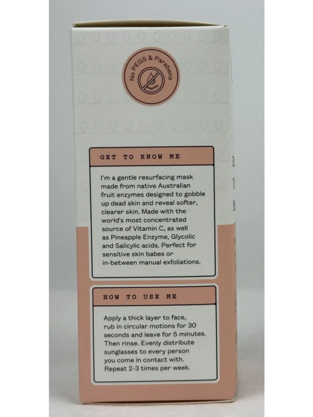 Frank Body Brightening Vitamin C Mask 50ml 1.69 fl oz Gentle Resurfacing NEW